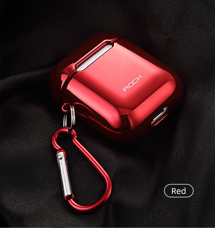 Bao case cho airposd 1 / 2 chống sốc hiệu ROCK RPC-1483 mỏng 2mm, bảo vệ toàn diện, vật liệu cao cấp - Hàng nhập khẩu