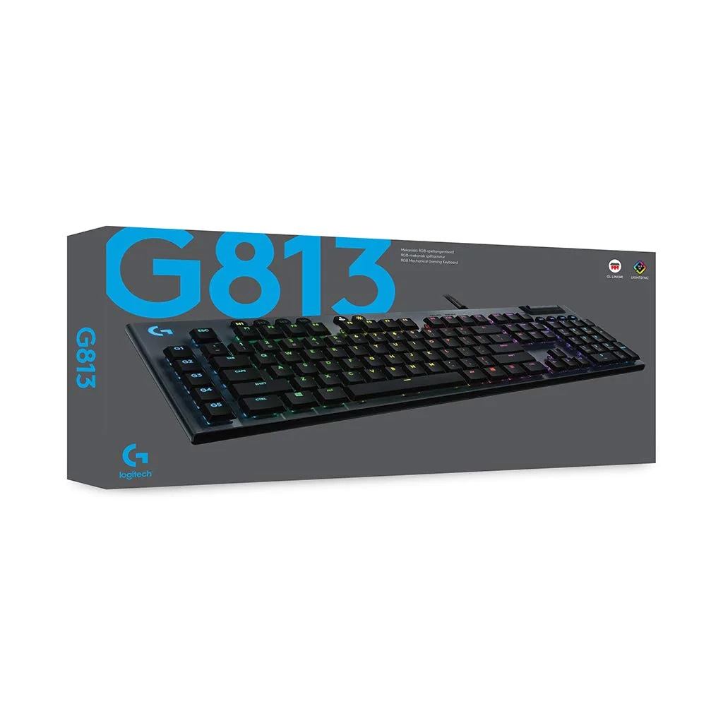 Bàn phím chơi game cơ học Logitech G813 RGB LIGHTSYNC Mechanical - Hàng Chính Hãng