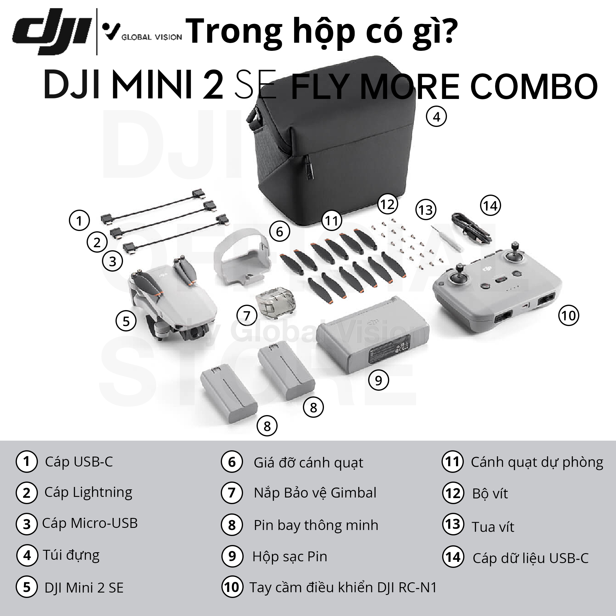 Flycam DJI Mini 2 SE nhỏ gọn nhẹ, quay video sắc nét 2.7K 30fps (DJI Mini 2 SE) - Hàng chính hãng