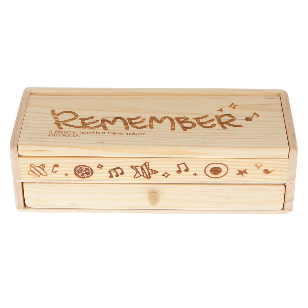 Set of Kids Stationery Multi Storage Organizer Pencil Box w/ Blackboard Drawers