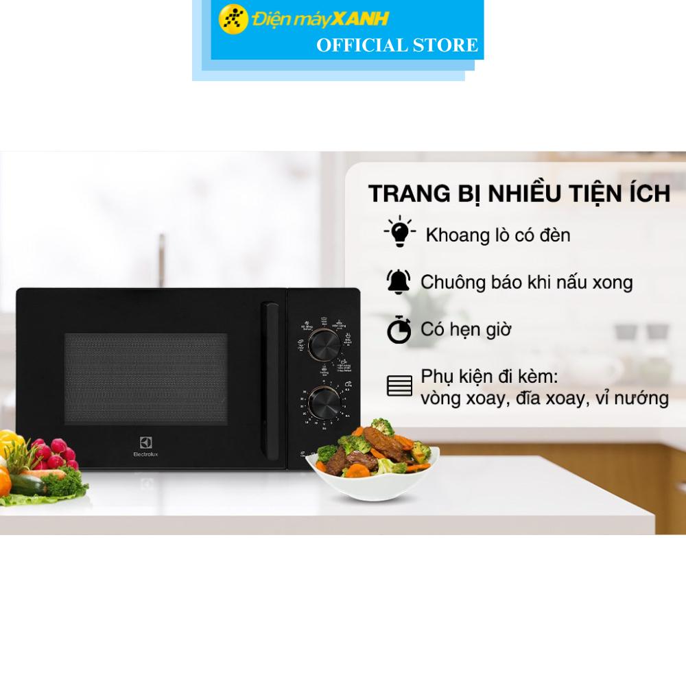 Lò vi sóng có nướng Electrolux EMG20K22B 20 lít - Hàng Chính Hãng