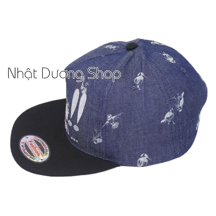 Nón kết hiphop dành cho trẻ em từ 3 -7 tuổi chất liểu vải Sam Sung cao cấp tạo cảm giác êm ái cho bé