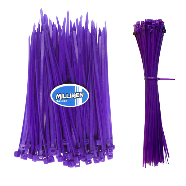 Bộ 100 Sợi Dây Rút Nhựa Dài 10cm - Tím Milliken NL-3076