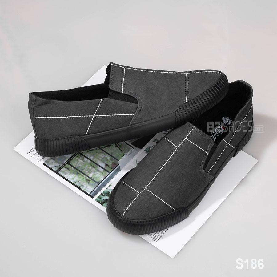 Giày lười nam - Slip on nam vải - Mã S186