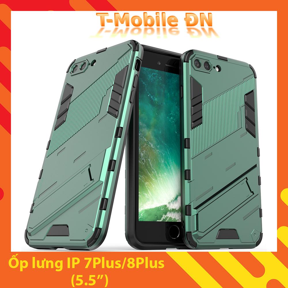 Ốp lưng cho iPhone 7 Plus 8 Plus, Ốp chống sốc Iron Man PUNK cao cấp kèm giá đỡ cho iPhone 7 Plus 8 Plus