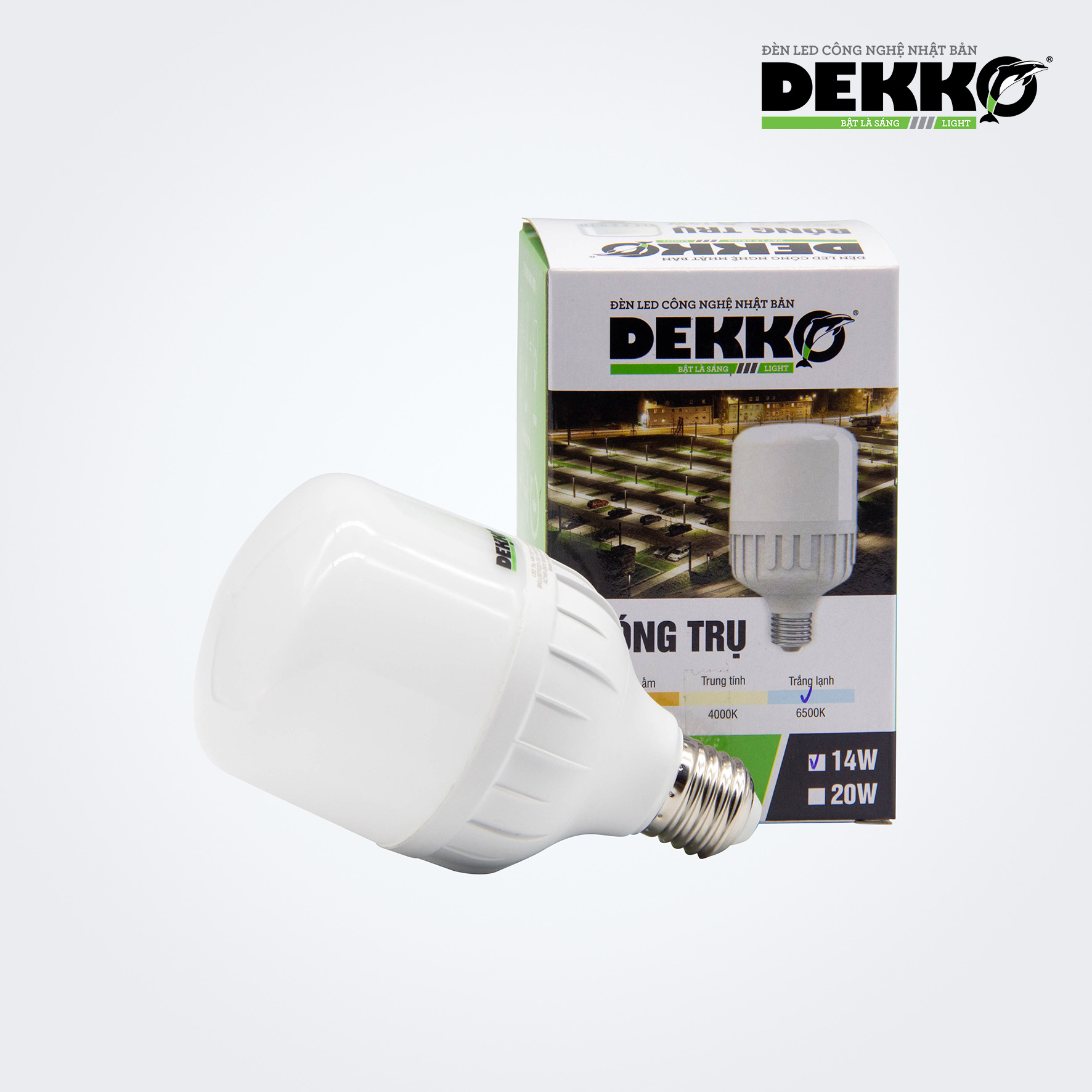 ĐÈN LED TRỤ 2201 DEKKO 14W SIÊU TIẾT KIỆM ĐIỆN - ĐỘ BỀN LÊN TỚI 15 NĂM