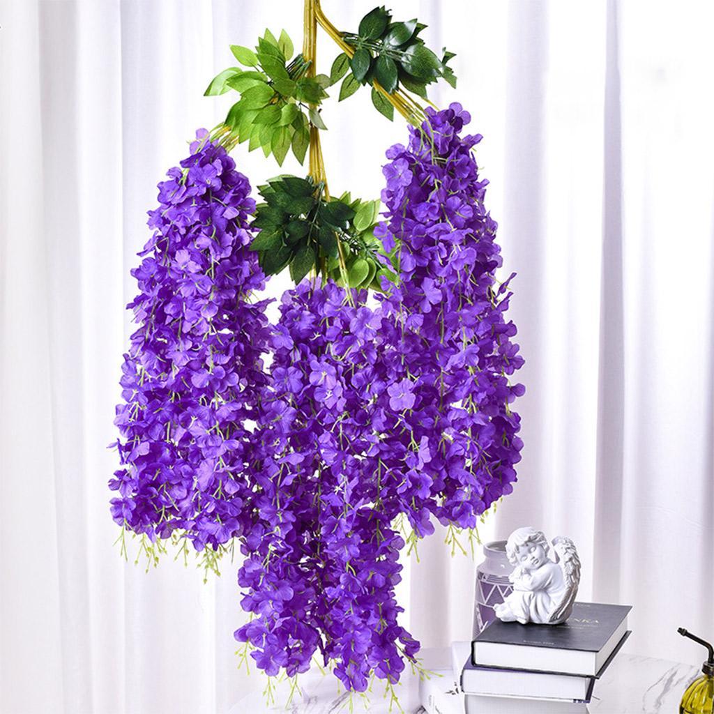 Artificial Wisteria Flowers Vine Silk Flower for Wedding