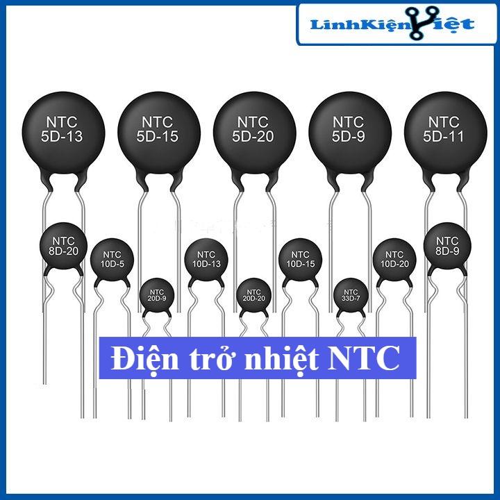 Điện trở nhiệt NTC cảm biến nhiệt độ nghịch đủ loại từ 5D-9 đến 47D-15