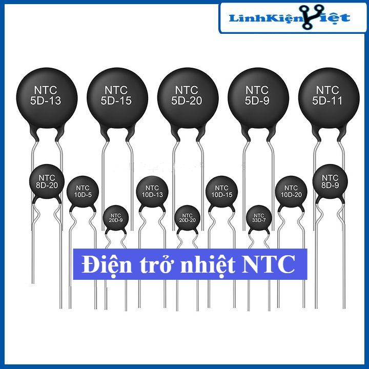Điện trở nhiệt NTC cảm biến nhiệt độ nghịch đủ loại từ 5D-9 đến 47D-15