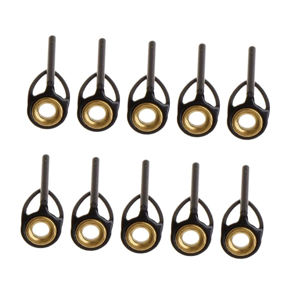 10pcs Fishing Rod Eye Ring Guides Line Rings for Spinning Carp Fishing