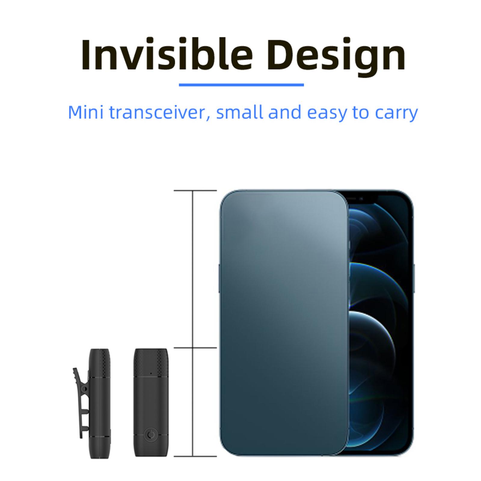 Microphone Lavalier Không Dây Kẹp Trên Điện Thoại