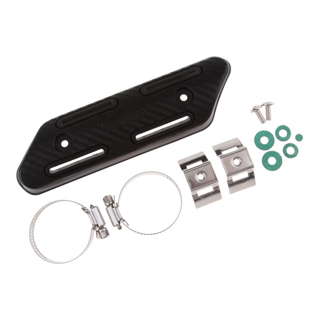 Universal Motorcycle Exhaust Heat  Pipe Protector   Black