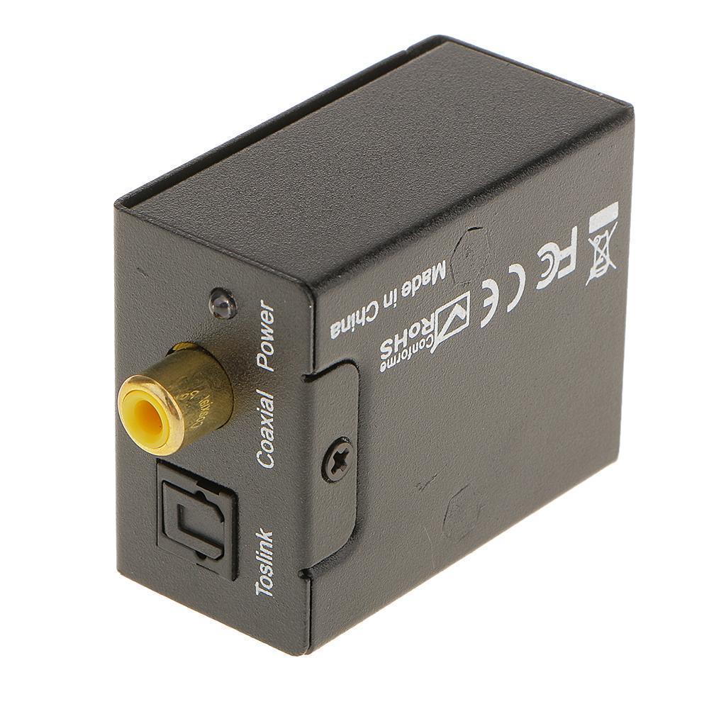 Analog L/R to Digital SPDIF Coaxial RCA & Optical Audio Converter