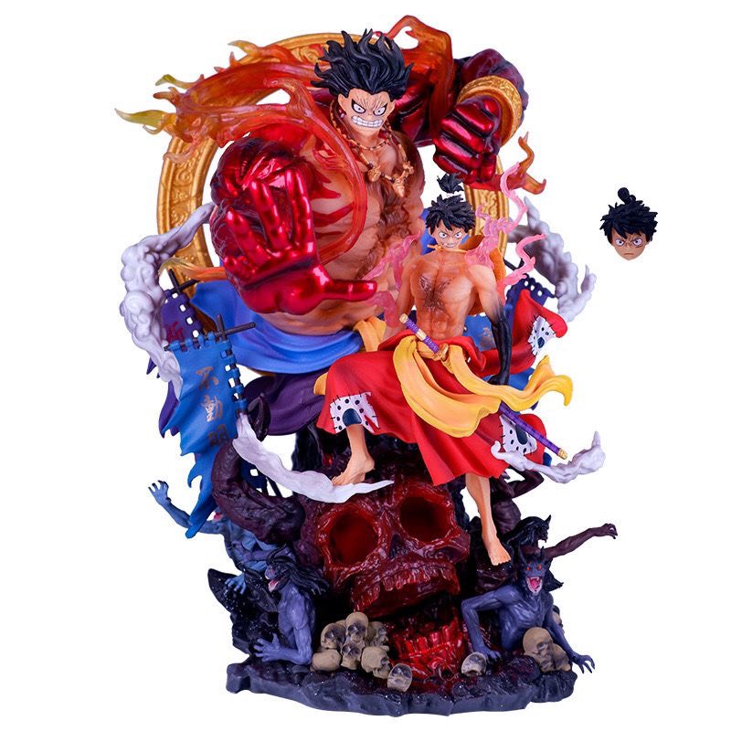 Mô hình luffy kaido &amp; zoro tam long siêu đẹp cao gần 40cm - one piece - luffy&amp;kaido