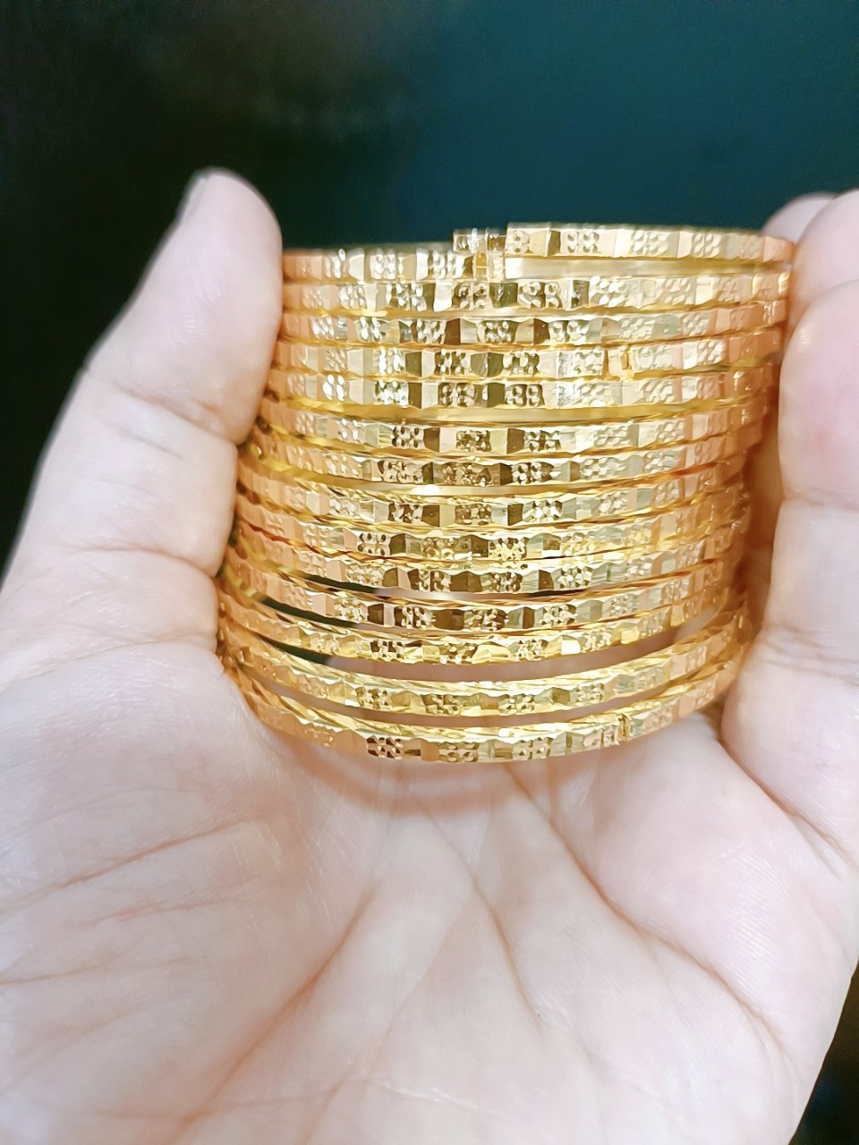 Vòng ximen bộ 7 chiếc bảng 1.5 khóa bấm mạ 18k