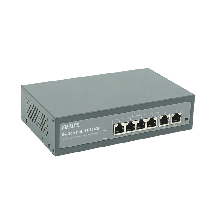 Switch Aptek SF1042P 4 port PoE - Hàng Chính Hãng