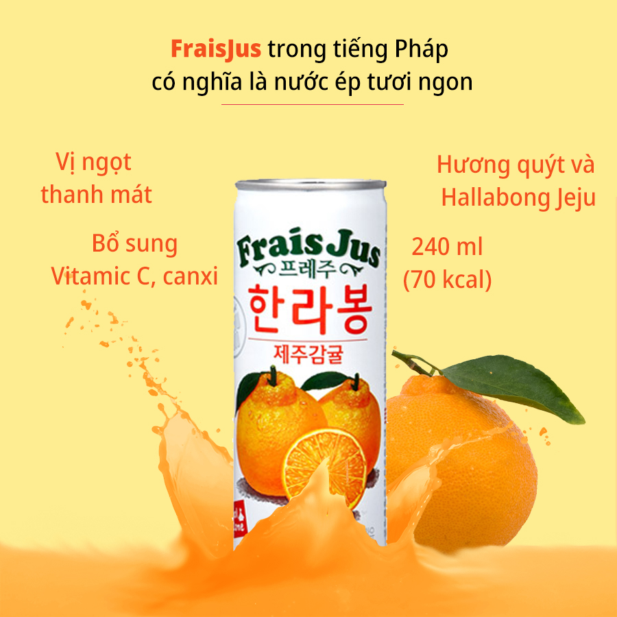 Nước ép quýt Frais Jus - Frais Jus Hallabong 240 ml