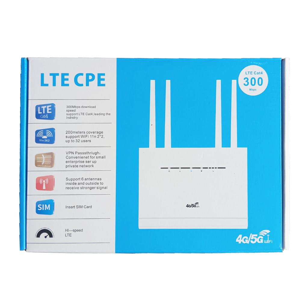 Bộ Phát WIFI Từ Sim 4G/5G CPE P1000 4 Râu, Cục Phát WIFI Tốc Độ Cao, Phủ Sóng Rộng Kết Nối Tối Đa 32 Thiết Bị - hàng chính hãng