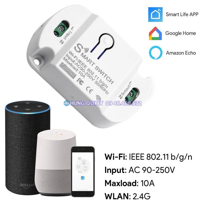 Công tắc thông minh wifi công tắc không dây điều khiển từ xa qua điện thoại công tắc hẹn giờ QIACHIP Smart Home Hàng nhập khẩu