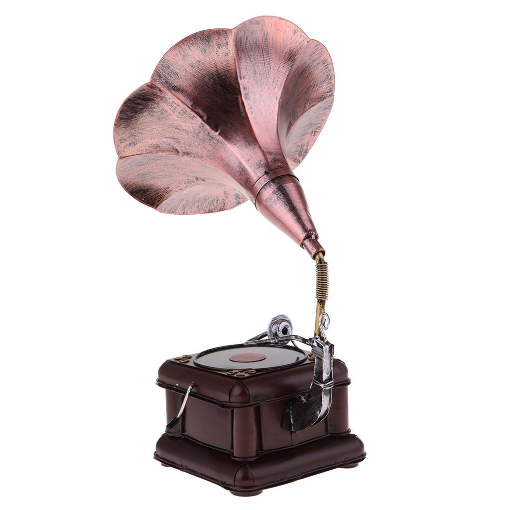 Vintage Phonograph with   Home  Decoration,Bronze