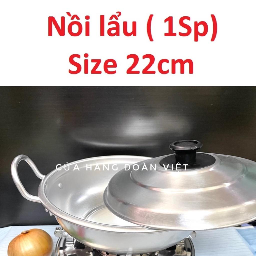 Bộ NỒI LẨU Nhôm/ BẾP CỒN Inox - Set Tiện Lợi. Phù hợp quán ăn nhà hàng. Đồ Gia Dụng nhà bếp pha chế làm bánh nguyên liệu