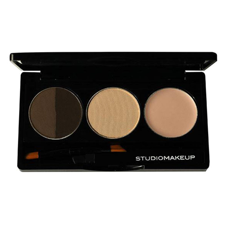 Bảng Phấn Và Kem Lót Kẻ Mày Studio Makeup Brow Sculpting Palette