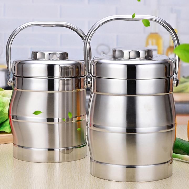 Cặp Lồng Cơm Giữ Nhiệt Inox 3 Tầng Hc2019 - Miễn Phí Vận Chuyển