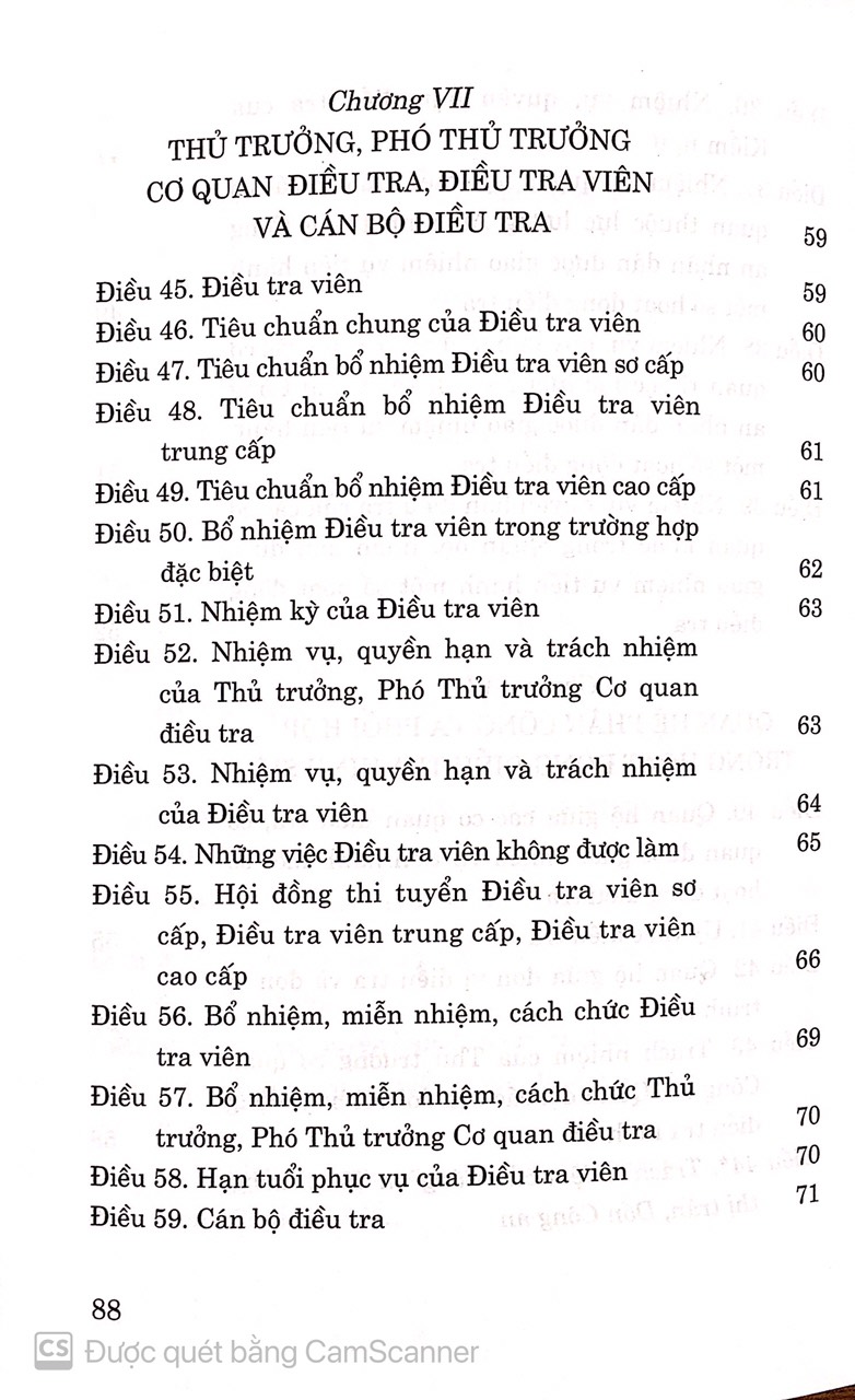 Luật tổ chức cơ quan điều tra hình sự ( Hiện hành ) ( sửa đổi, bổ sung năm 2021 )