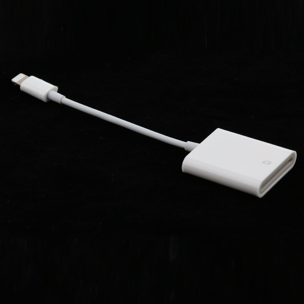 Camera Memory SD Card Reader Adapter OTG Data Cable For Apple IPhone IPad