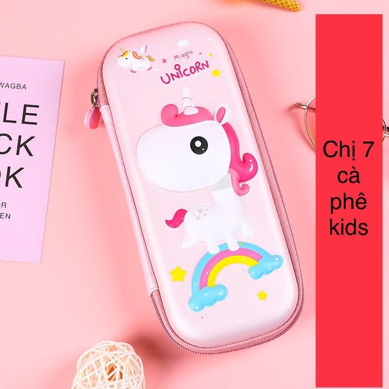 hộp bút 3D cho bé trai và bé gái . Nhựa cao cấp chống sốc - chống nước - tặng kèm ticker