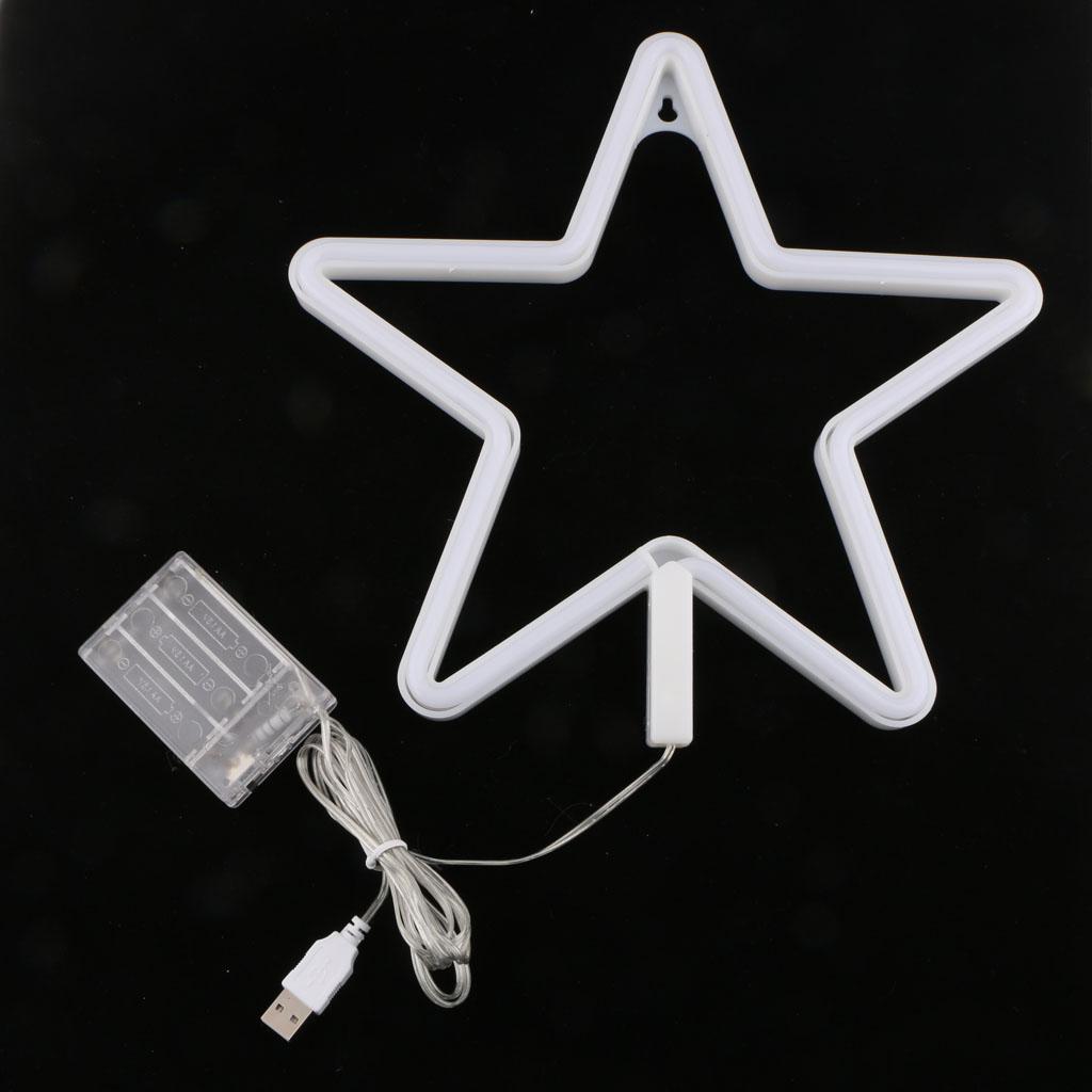 LED Night Light Bedside Table Lamp Bedroom Wall Decor Warm White Star