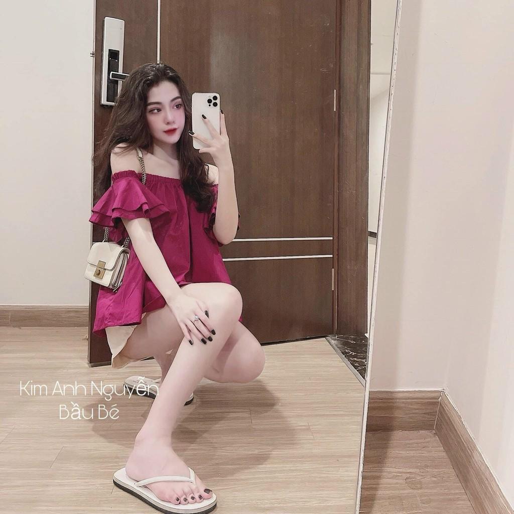 Sét áo đũi trễ vai và quần tuyết mưa cao cấp