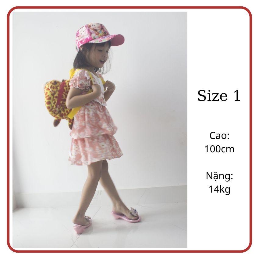 Đầm công chúa bé gái, họa tiết nổi bật, màu sắc tươi sáng, kiểu dáng váy xòe, thoáng mát- Shop TiVung chuyên đầm váy nữ