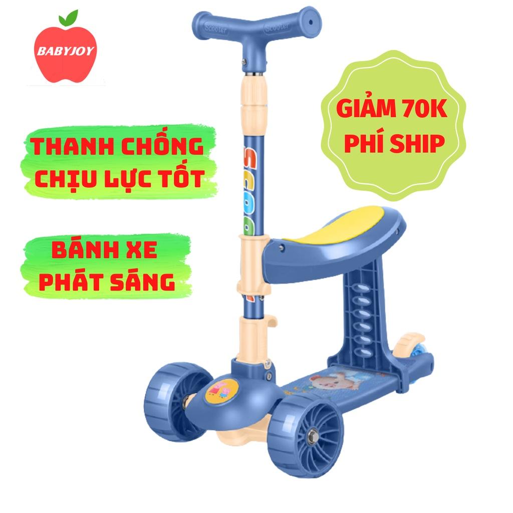 Xe Scooter Cho Bé - Xe Trượt Scooter cho bé Đa Năng Có Phát Sáng -Xe Thăng Bằng Cho Bé Từ 2 Đến 8 Tuổi