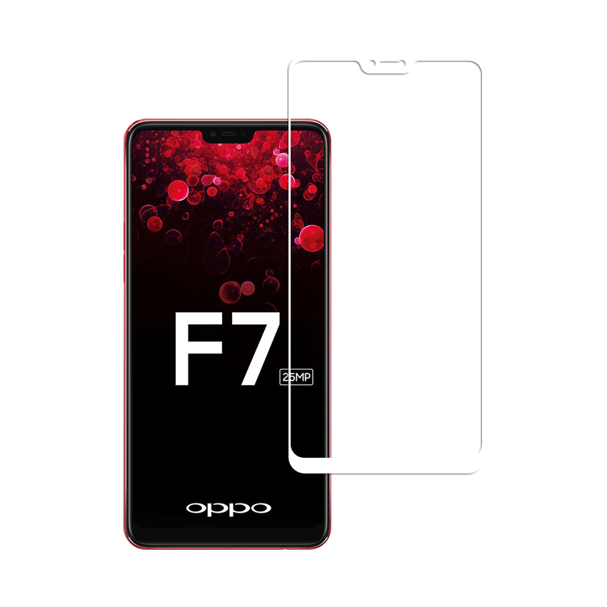 Miếng Dán Cường Lực Bảo Vệ Màn Hình Toàn Diện Cho Oppo F7 - Full Màn Hình - Màu Trắng - Hàng Chính Hãng