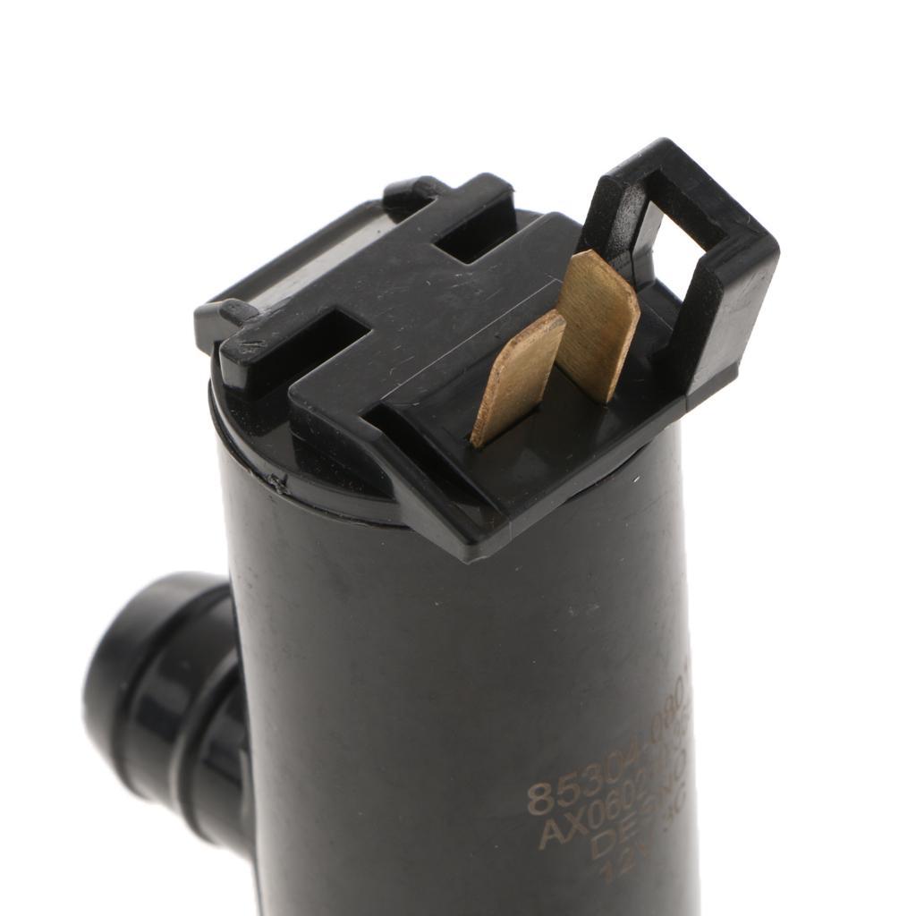 2 Pcs Universal 12V Car Vehicles Windshield Washer Pump Nozzle