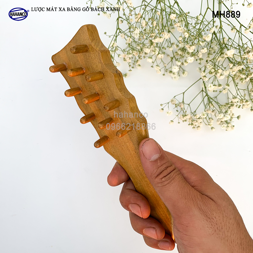 Lược gỗ thơm đa năng mát xa ấn huyệt toàn thân giúp lưu thông khí huyết - chăm sóc sức khỏe cho bạn