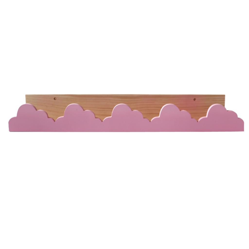 Cartoon Shaped Wooden Wall Shelf Display Rack Floating Shelves Bracket