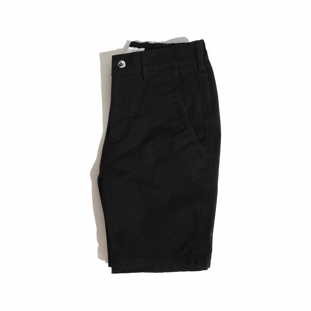Quần Short Kaki Nam Màu Đen BY COTTON Black Khaki Shorts