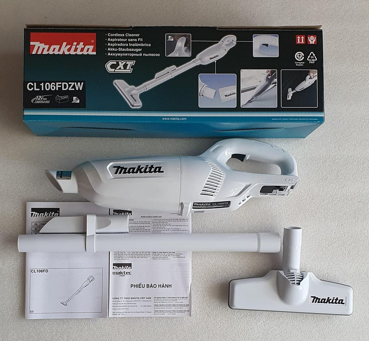 MÁY HÚT BỤI DÙNG PIN MAKITA CL106FDZW - HÀNG CHÍNH HÃNG