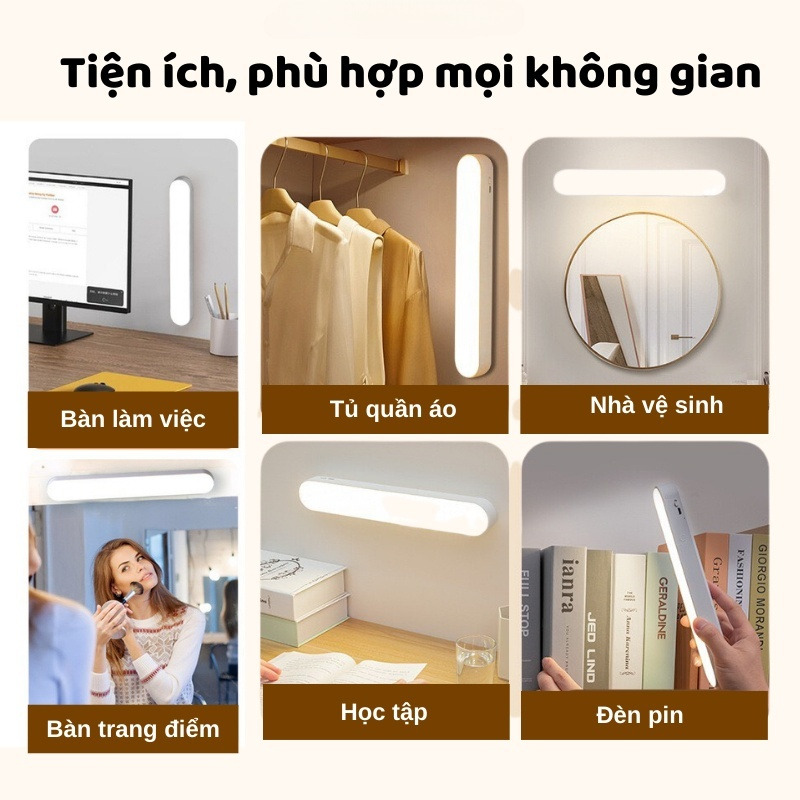 Đèn LED Cảm Biến Chuyển Động Nhiều Kích Cỡ Cảm Ứng Hồng Ngoại 3 Chế Độ Không Dây Điều Chỉnh Độ Sáng Qua 1 Lần Nhấn Ánh Sáng Bảo Vệ Mắt Tốt Tự Động Bật/Tắt Ban Đêm Đèn Học Làm Việc Đọc Sách Ngủ Cao Cấp Dễ Tháo Lắp Tiện Gắn Giường Cầu Thang Toilet Tủ USB