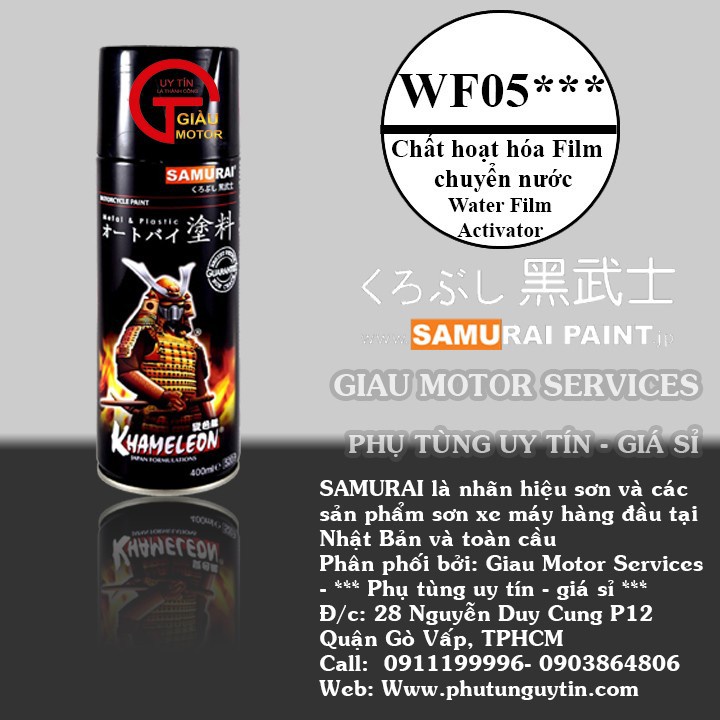 Sơn Samurai Kurobushi - Màu trong WF05 (400ml)