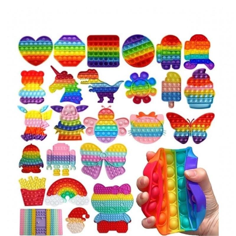 Pop it fidget toy đồ chơi bóp bong bóng pop it tiktok silicon