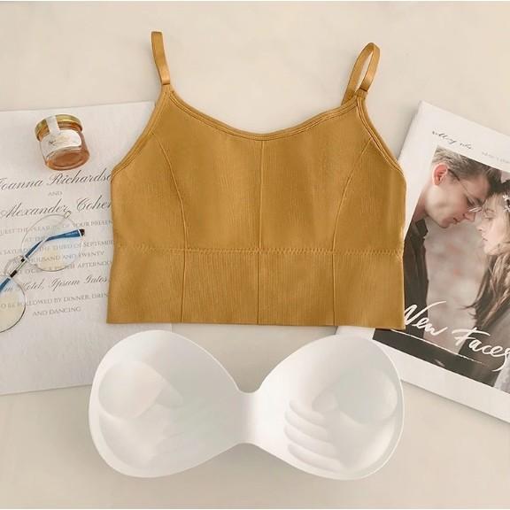 Áo bra tập gym, áo ngực cotton có mút ngực mềm mại A/C069