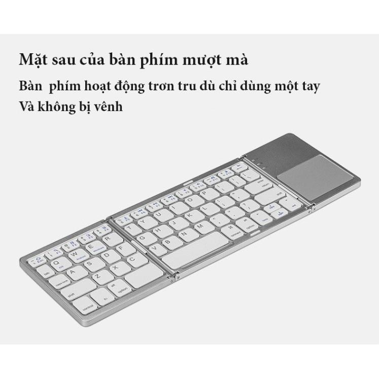 Bàn phím Bluetooth có Touchpad xếp gọn - The Royal's Furniture