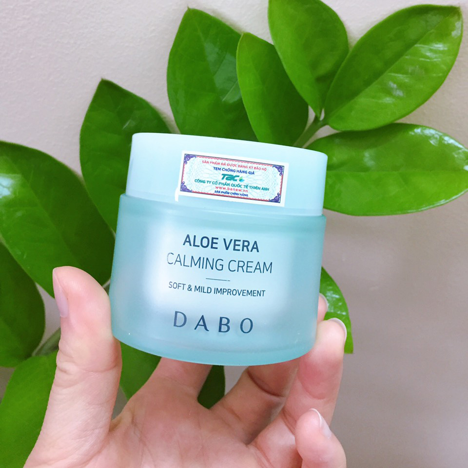 Kem dưỡng trắng da Lô Hội cao cấp Dabo Aloe Vera Calming Cream ( 50ml )