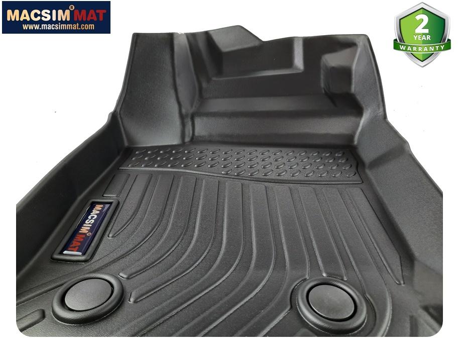 Thảm lót sàn xe Ford Ecosport 2013-2017 Nhãn hiệu Macsim chất liệu nhựa TPV cao cấp màu đen
