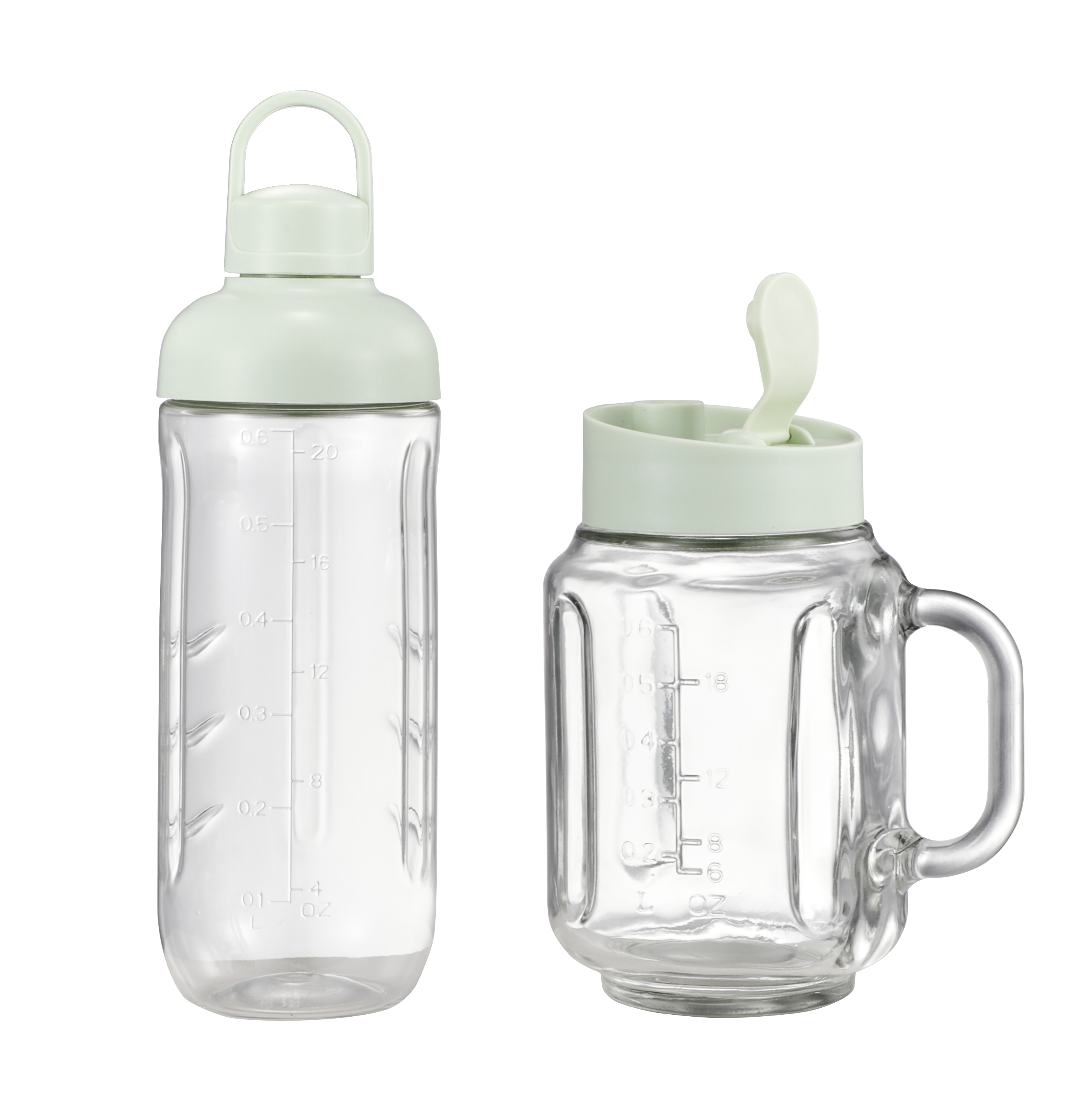 [ Hàng chính hãng] Máy xay sinh tố mini cối thủy tinh chịu lực Retro La gourmet - Đỏ -400925