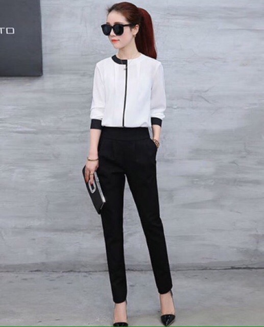 Áo sơ mi cổ cách điệu