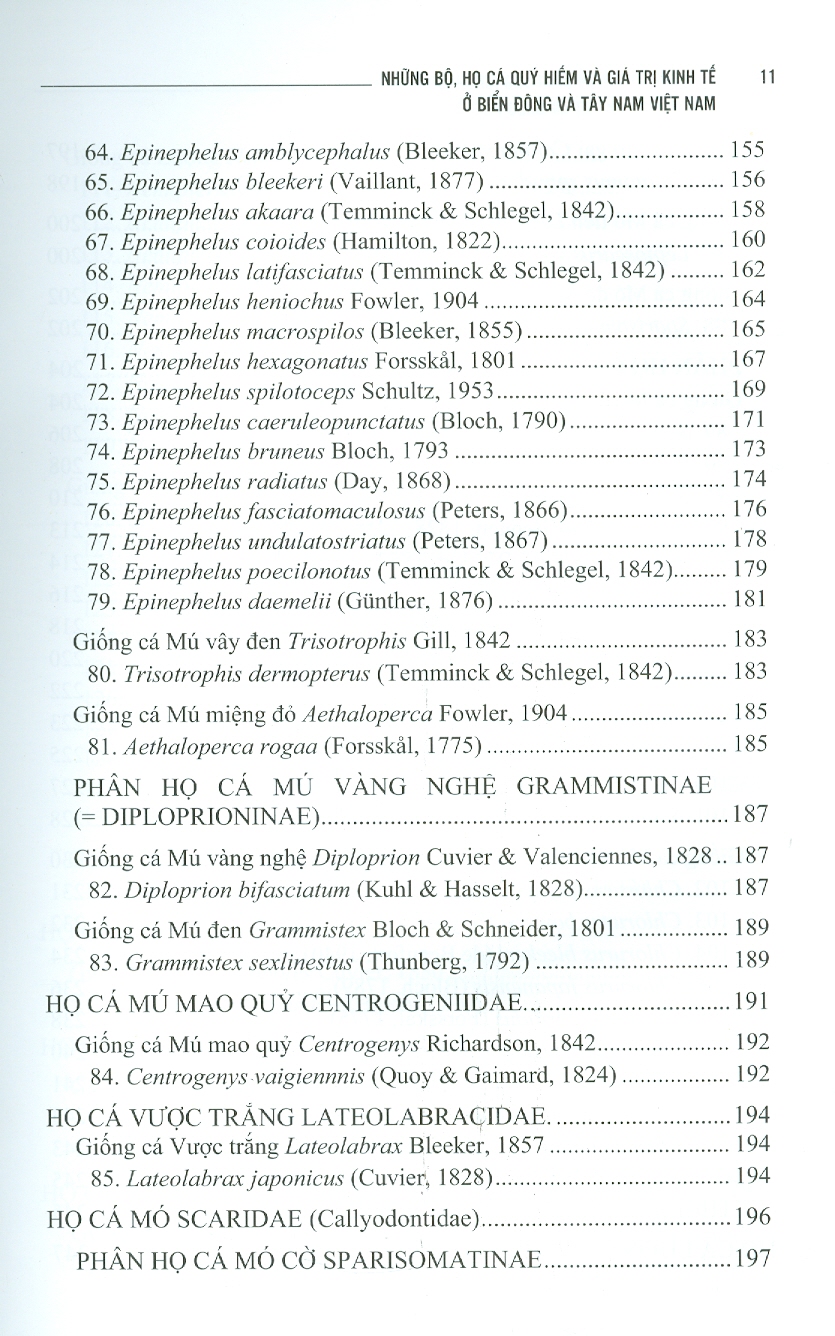 Những Bộ, Họ Cá Quý Hiếm Và Giá Trị Kinh Tế Ở Biển Đông Và Tây Nam Việt Nam - Osmeriformes, Stomiiformes, Ateleopodiformes, Aulopiformes, Myctophiformes, Perciformes (Một Phần) (Bìa Cứng)